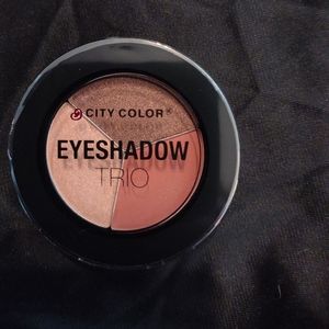 City Color eyeshadow trio (matte burnt orange, metallic bronze, champagne) New!
